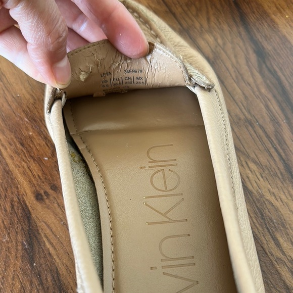 Calvin Klein Tan Flats Timeless Comfort - Picture 6 of 8